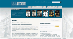 Desktop Screenshot of editionsdelondres.com