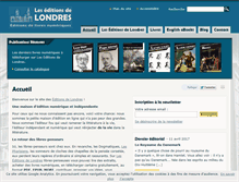 Tablet Screenshot of editionsdelondres.com